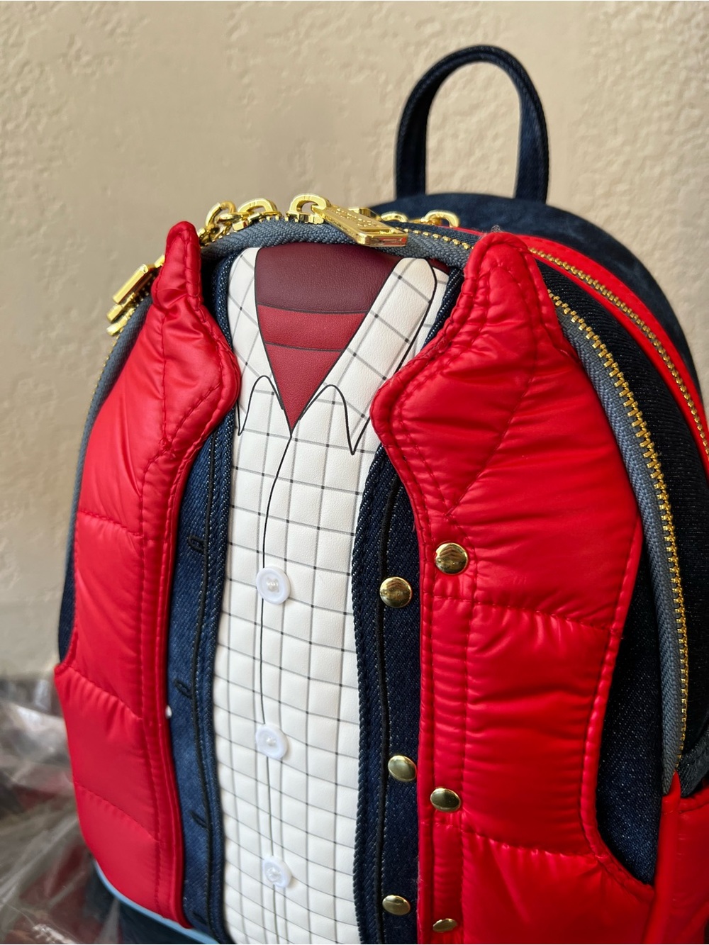 Loungefly Back to the Future Marty McFly Cosplay Mini Backpack - NWT - Picture 6 of 8